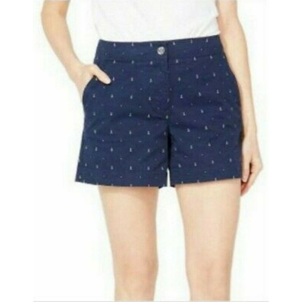 Nautica Women's Cotton Stretch Zip Shorts 6-14